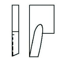 Blade for inner diameter calibration 15º