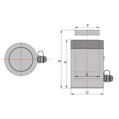 Single Acting Cylinders Lock Nut