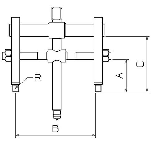 2 threated jaws puller 1900R series