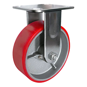 Heavy-duty polyurethane non-rotating wheel