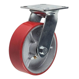 Heavy-duty polyurethane swivel wheel
