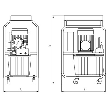 Air Powered Hydraulic Pump P3054