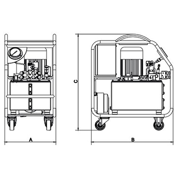 Electric Powered Hydraulic Pump P4012