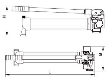 Hand Operated Hydraulic Pump P7030