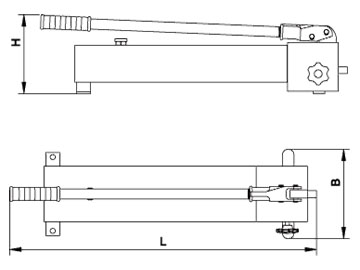 Hand Operated Hydraulic Pump P7035R