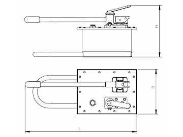 Hand Operated Hydraulic Pump P7070R