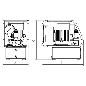 Air Powered Hydraulic Pump P3080